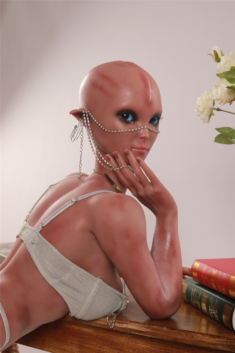 Silicone Realistick Sex Doll - Nell - Big Breasts - 5' - Dark Brown