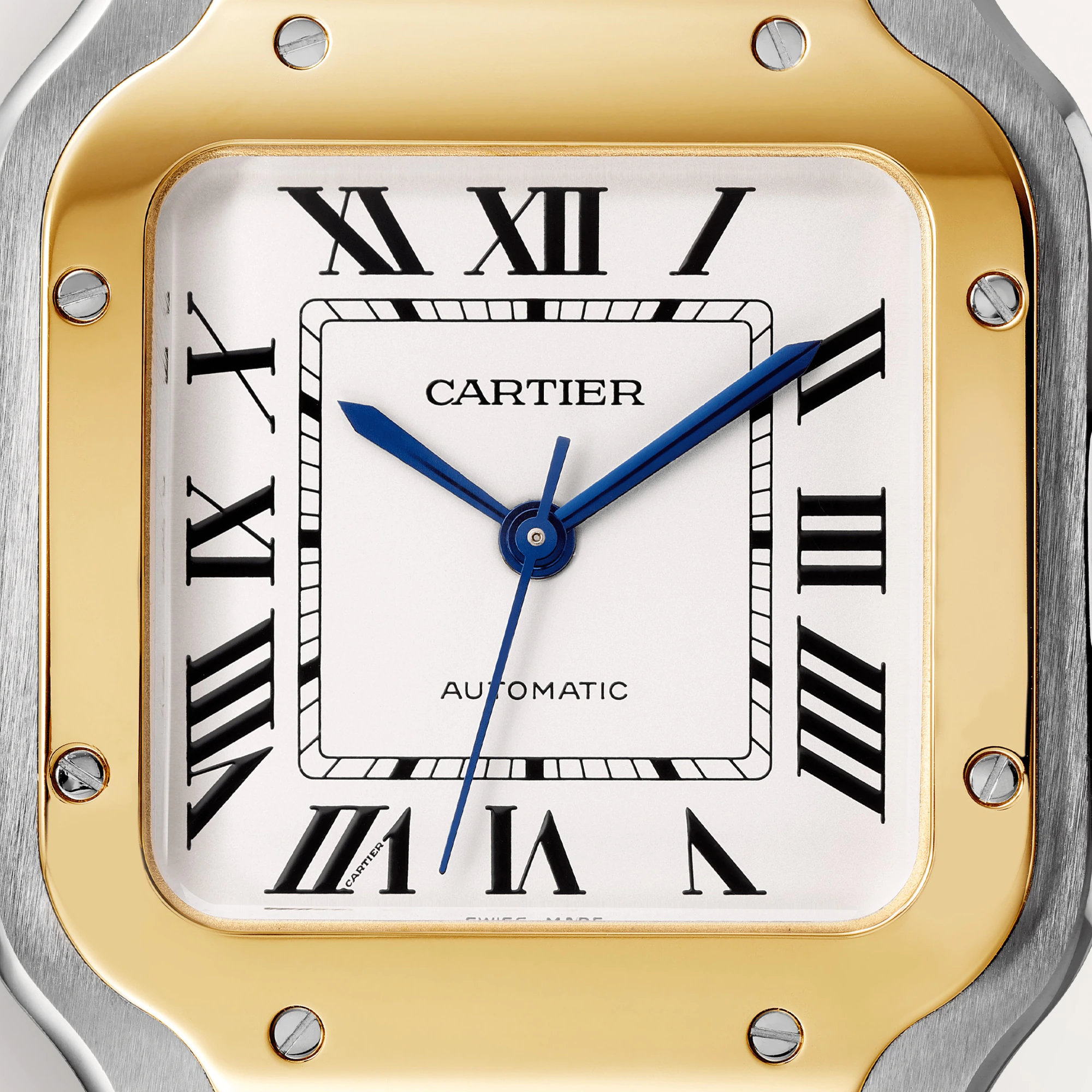 Cartier Santos Stainless Steel & 18K Yellow Gold Men’s Watch, W2SA0016