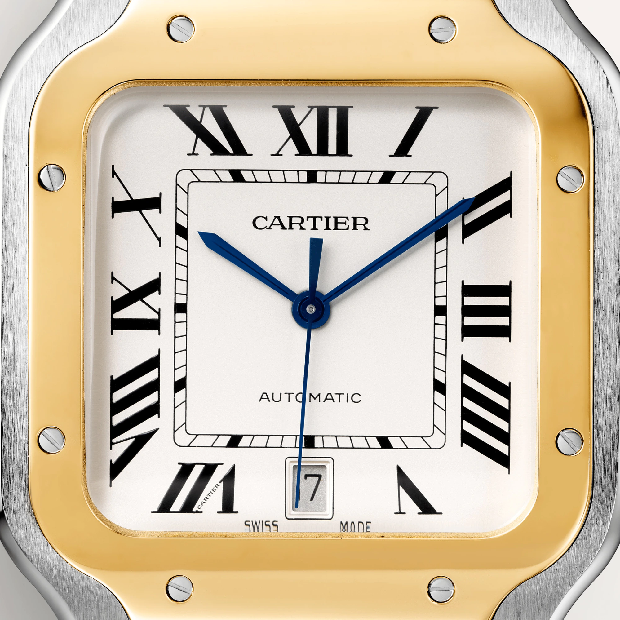 Cartier Santos Stainless Steel & 18K Yellow Gold Men’s Watch, W2SA0009
