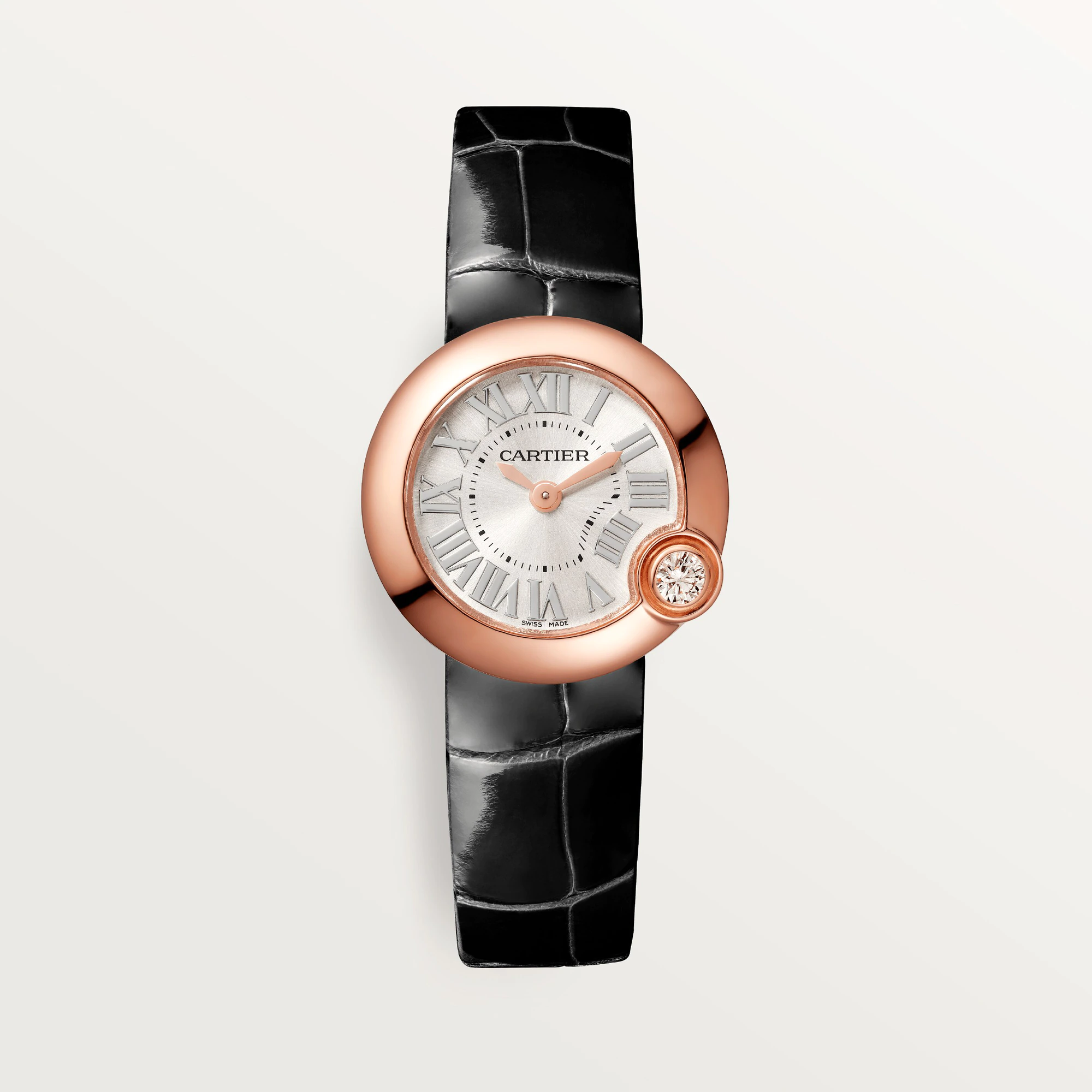 Cartier Ballon Blanc 18K Rose Gold & Diamond Lady’s Watch, WGBL0003