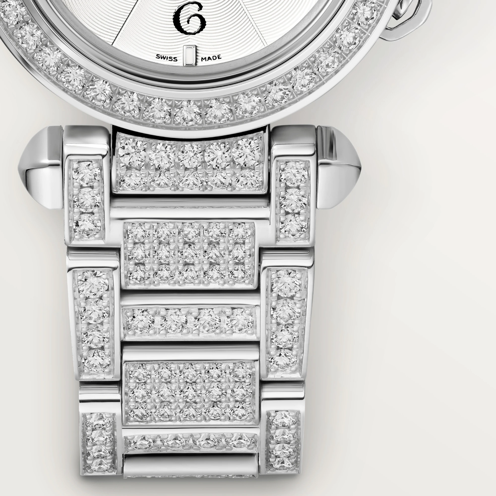 Cartier Pasha 30 mm White Gold & Diamonds Lady’s Watch, WJPA0019