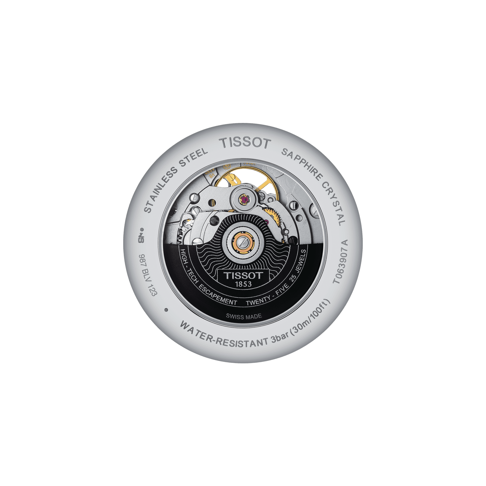 TISSOT WATCH TRADITION POWERMATIC 80 OPEN HEART T0639072203801