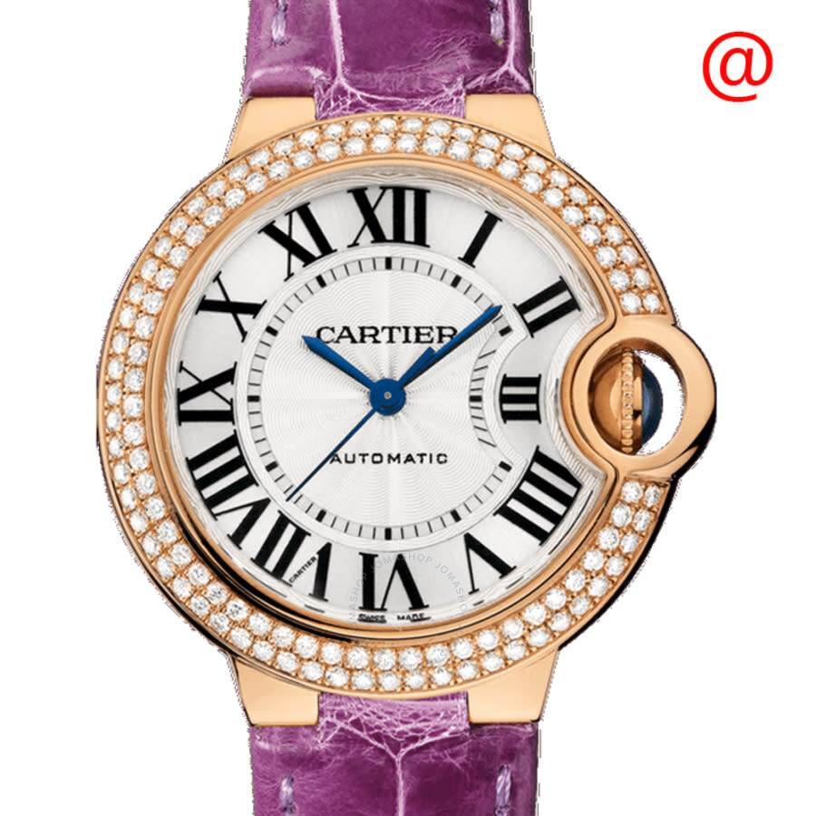 Cartier Ballon Bleu 33mm Rose Gold & Diamond Lady’s Watch, WJBB0051