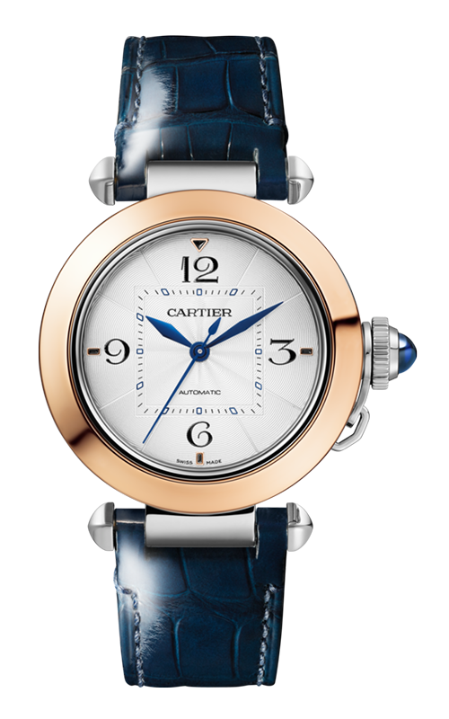 Cartier Pasha de Cartier 35mm 18K Rose Gold & Stainless steel Ladies Watch, W2PA0008