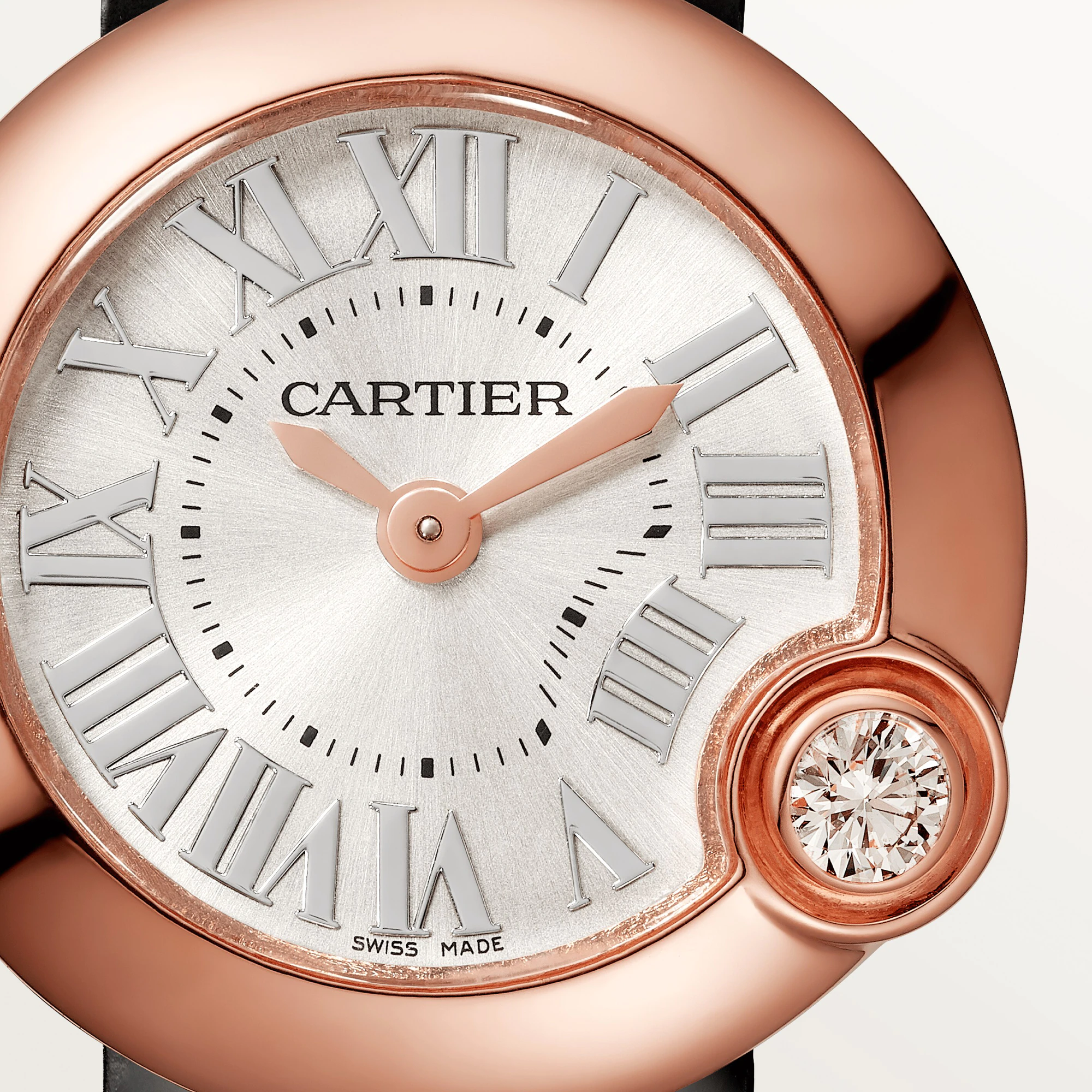 Cartier Ballon Blanc 18K Rose Gold & Diamond Lady’s Watch, WGBL0003