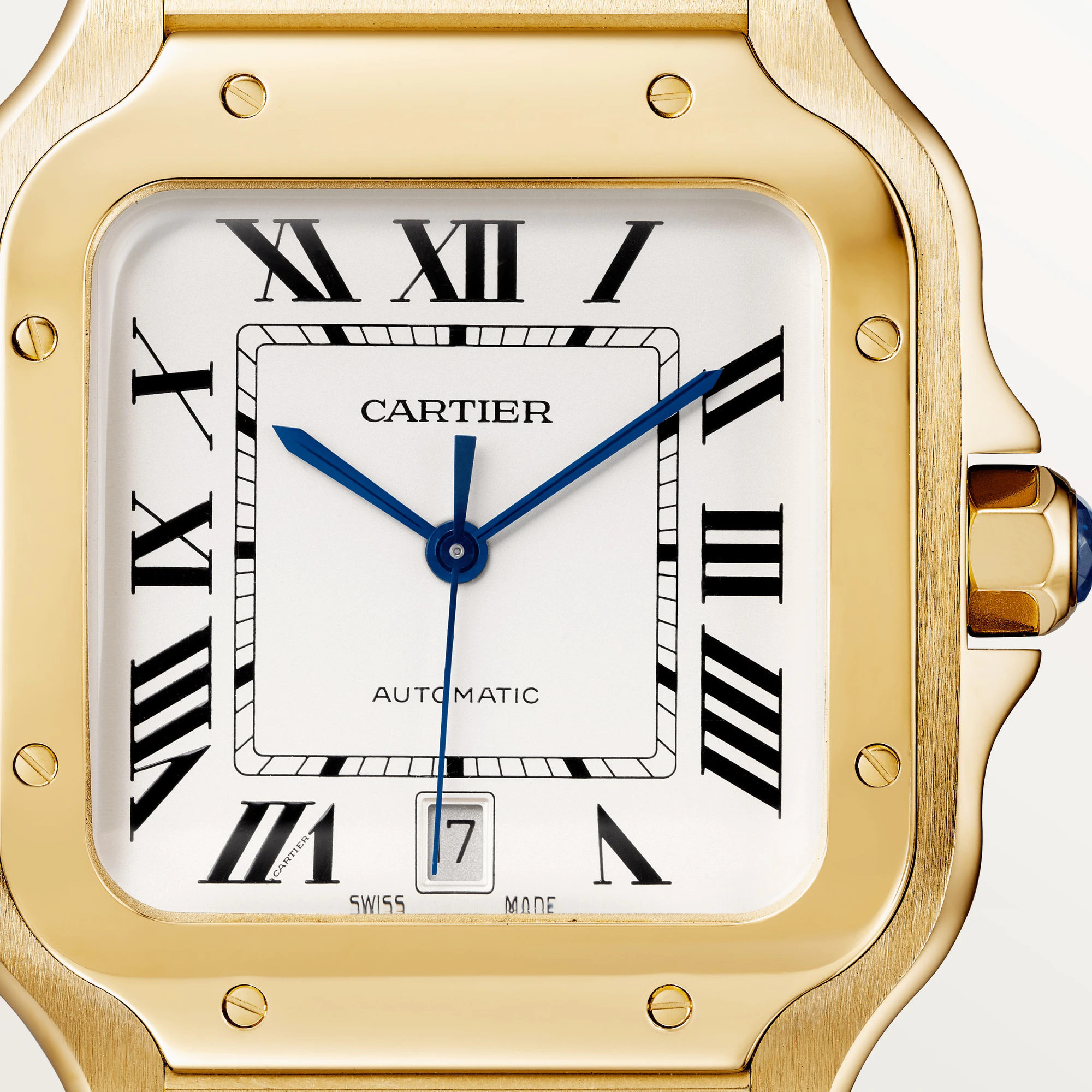 Cartier Santos 18K Yellow Gold Men’s Watch, WGSA0029