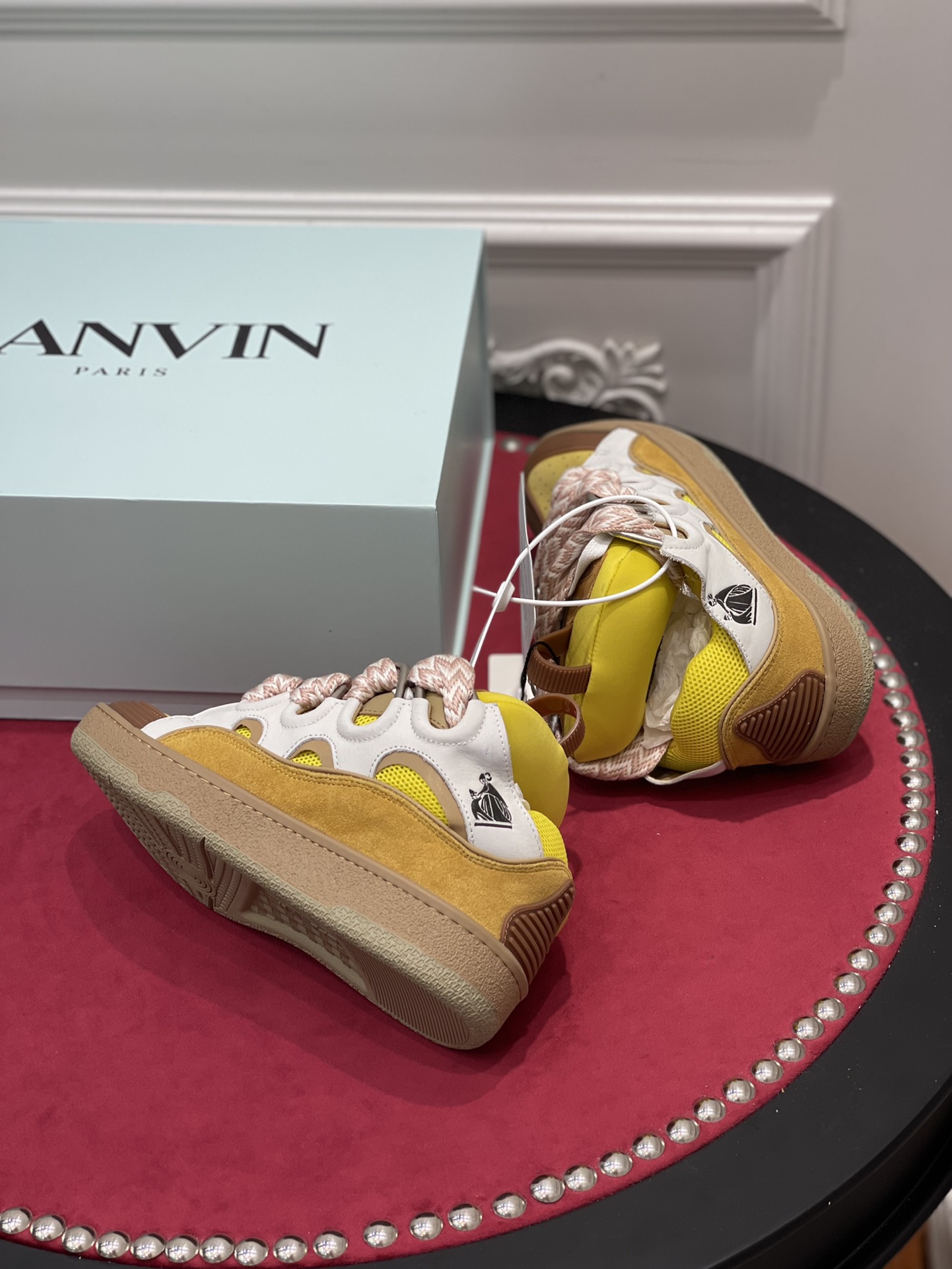 Lanvin Leather Curb Beige Yellow FM-SKRK11-DRAG-H200509