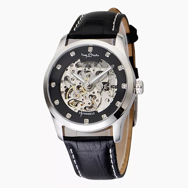 Automatic double-sided skeleton mechanical watch