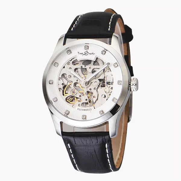 Automatic double-sided skeleton mechanical watch