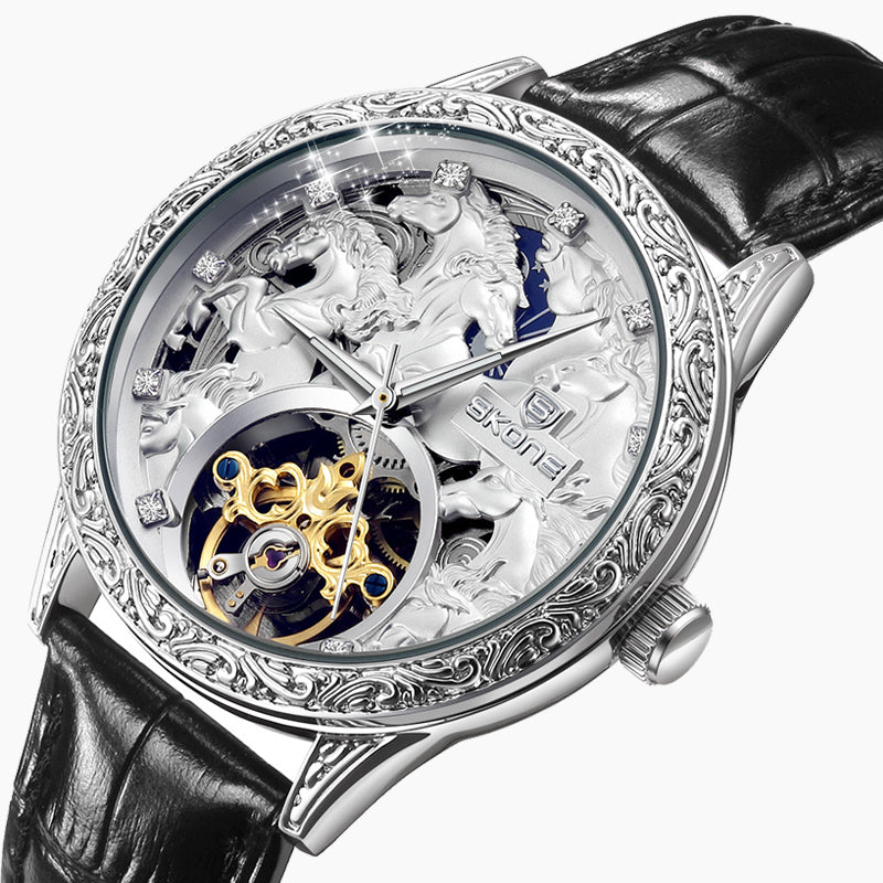 3D engraving fully automatic mechanical watch