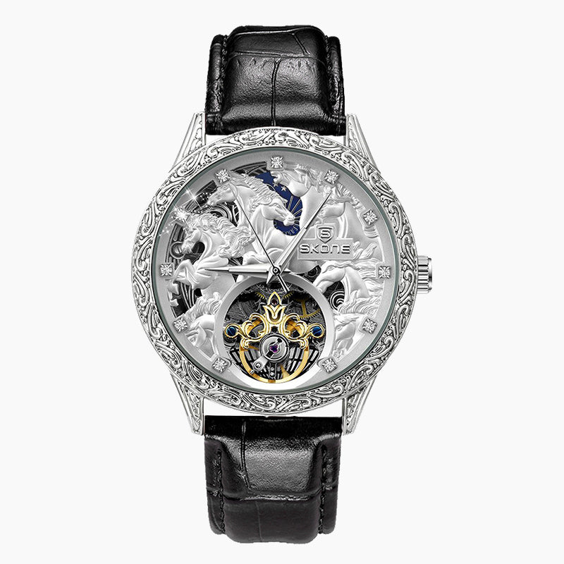 3D engraving fully automatic mechanical watch
