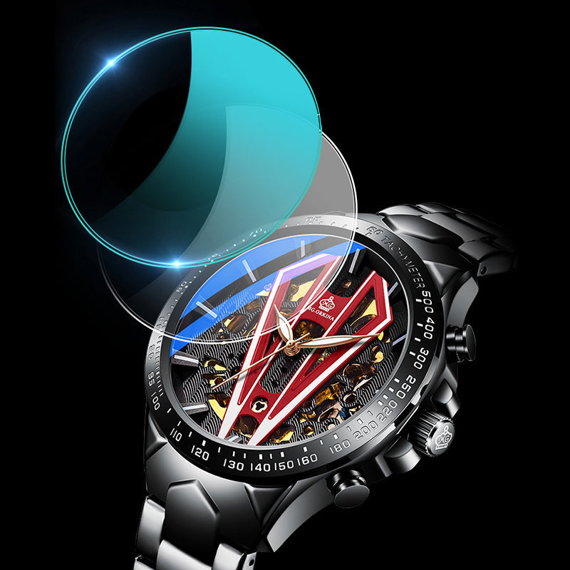 3D Skeleton Luminous Automatic Mechanical Watch