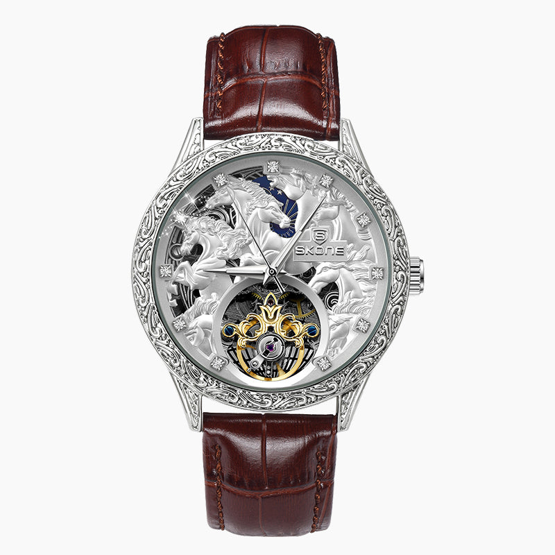 3D engraving fully automatic mechanical watch