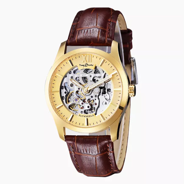 Automatic double-sided skeleton mechanical watch