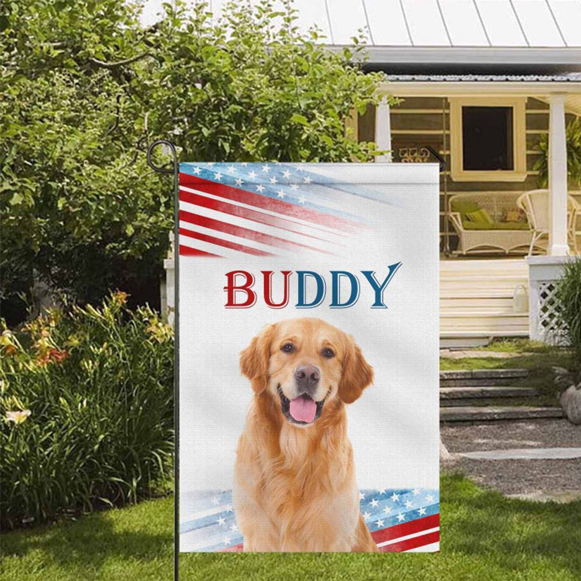 In Loving Memory-Personalized Dog Photo Flag,Custom independence day flag