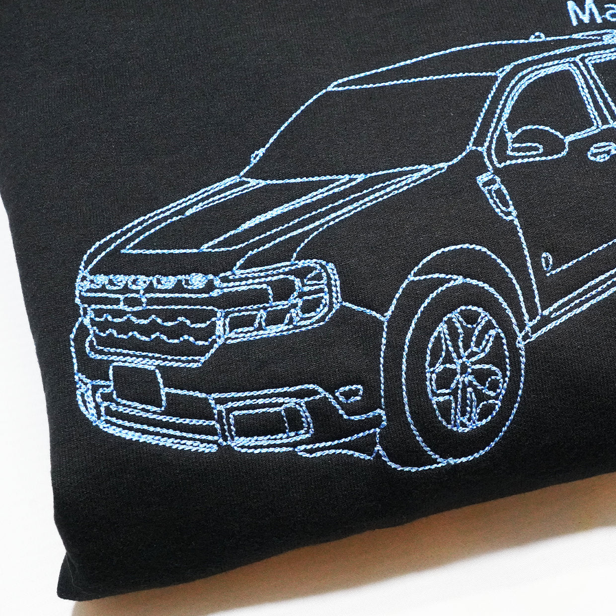 Custom embroidered car Sweatshirt, Hoodie, T-shirt embroidered Personalized, Dad Gift