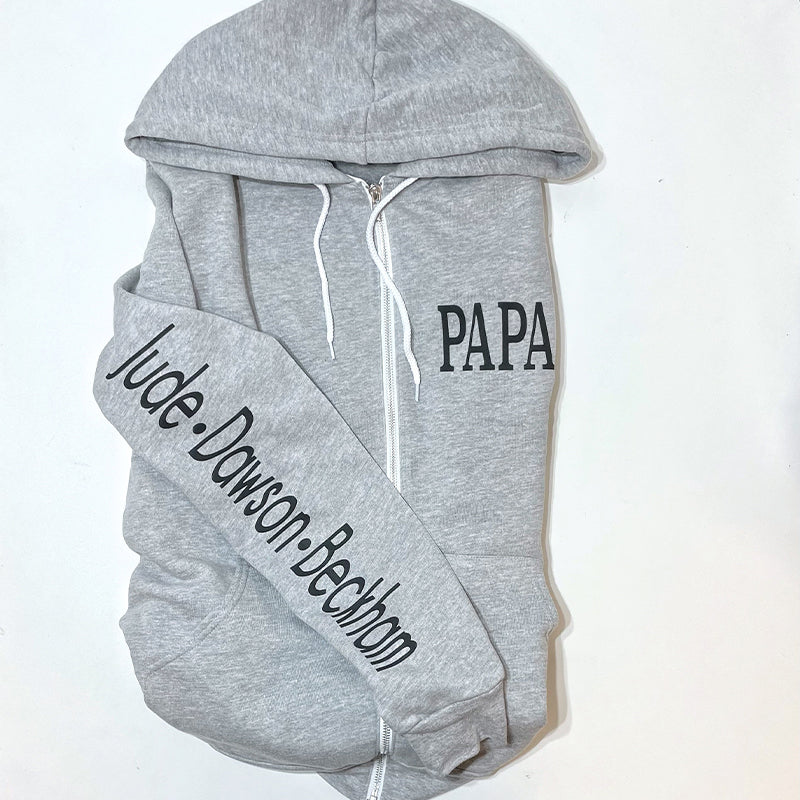 Custom Nana Zip up Hoodie with Names