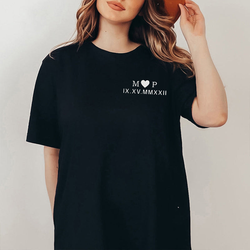 Custom Roman Numeral Sweatshirt, Anniversary Date Sweatshirt