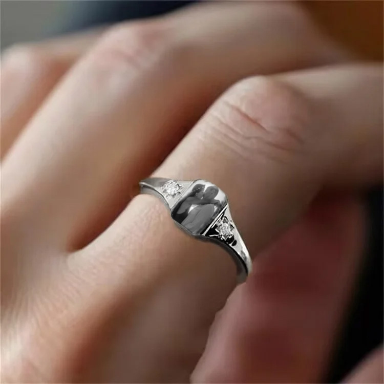 Personalized Birthstone Photo Ring