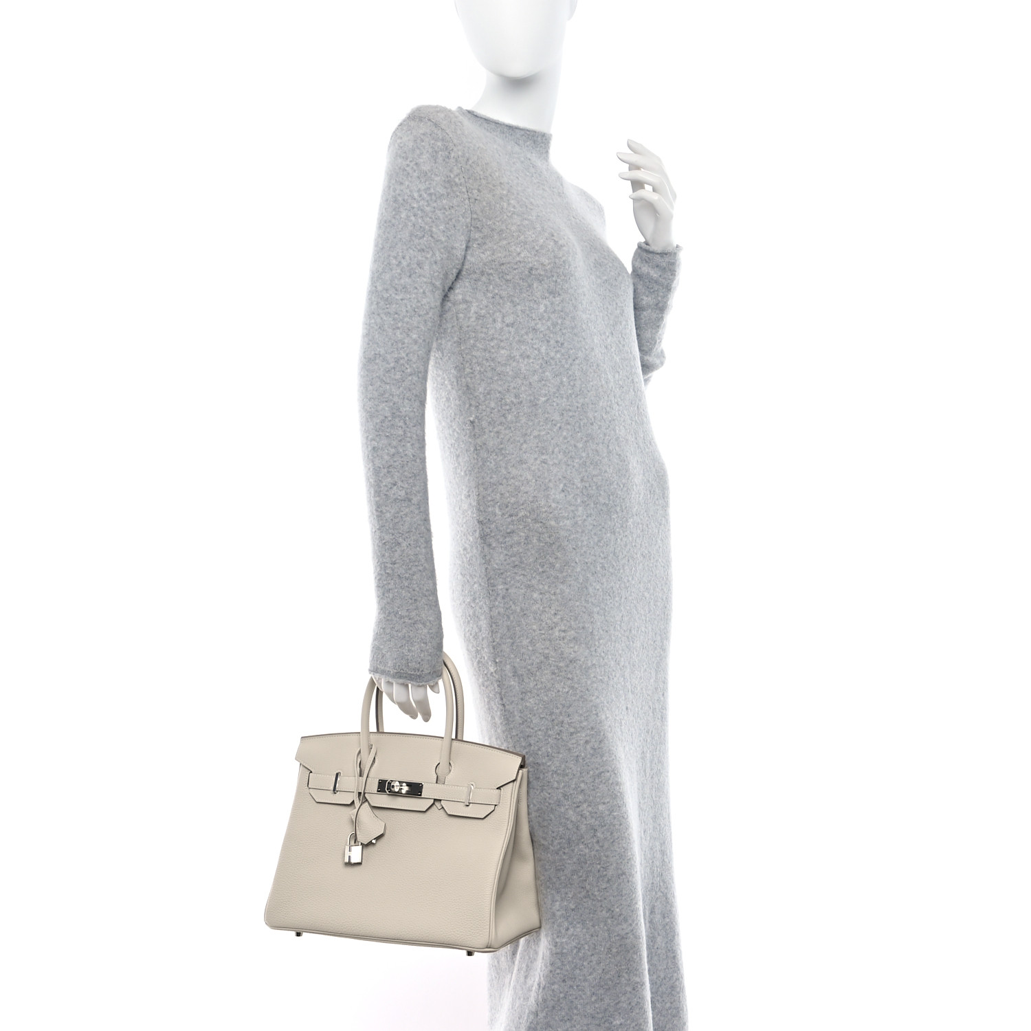 Togo Birkin 30 Craie（Silver Lock）