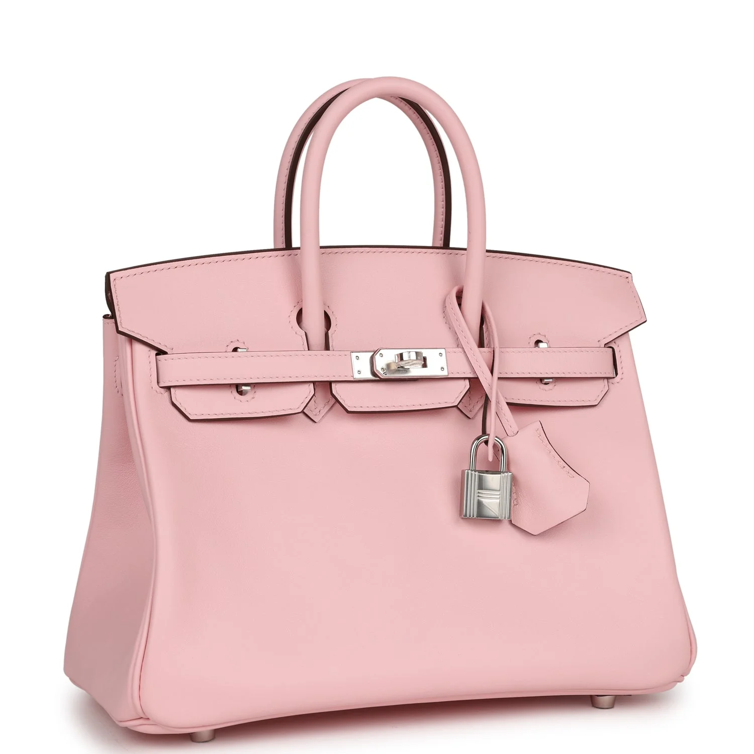 Her Birkin 25 Rose Sakura Swift Palladium Hardware
