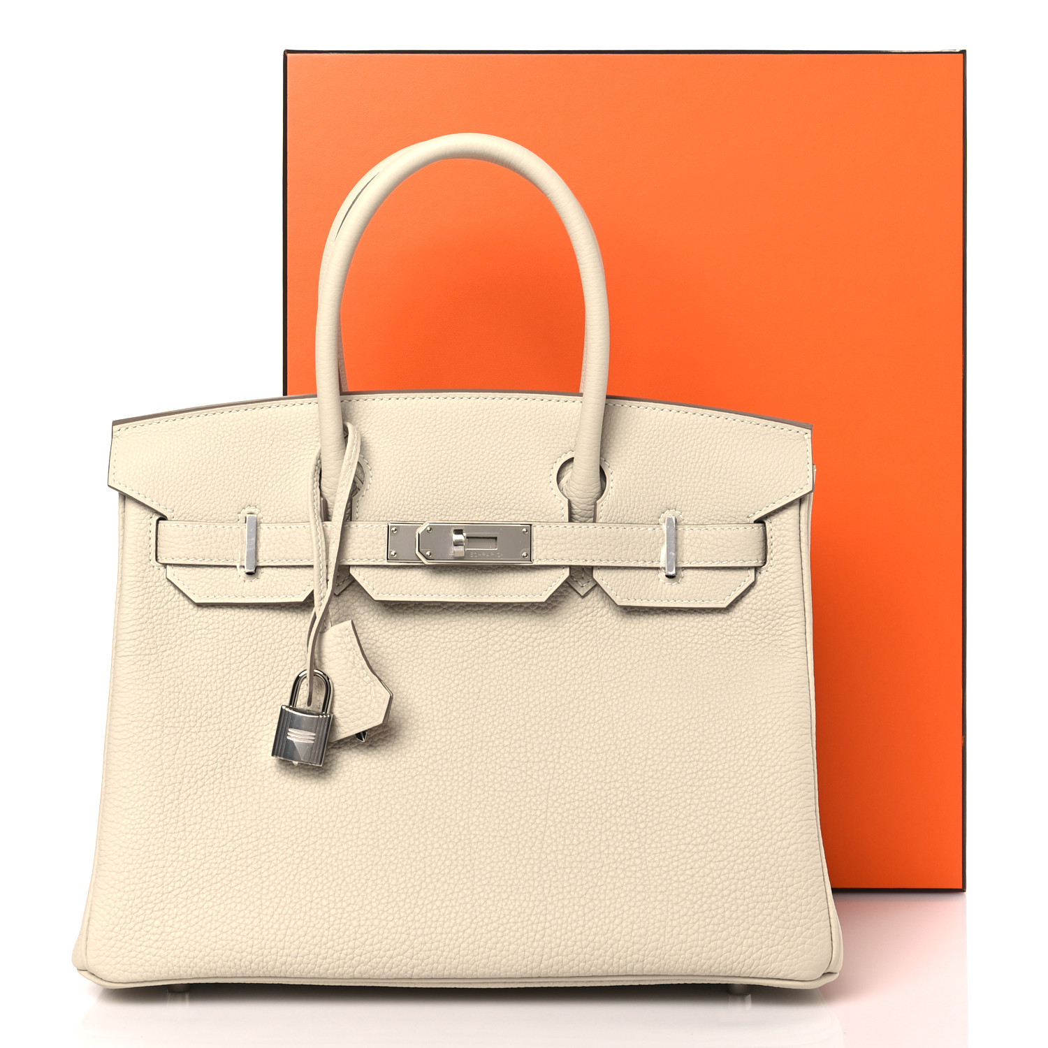 Togo Birkin 30 Craie（Silver Lock）