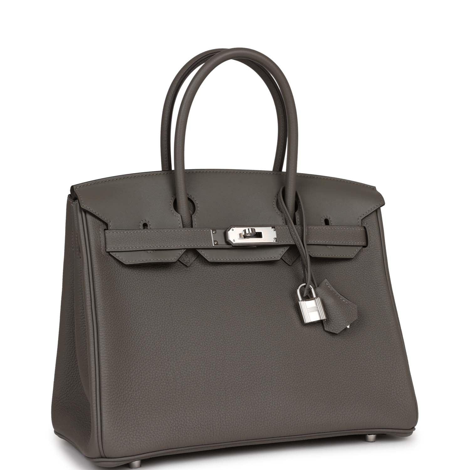 Her 3 En 1 Birkin 30 Gris Meyer Togo and Swift Palladium Hardware