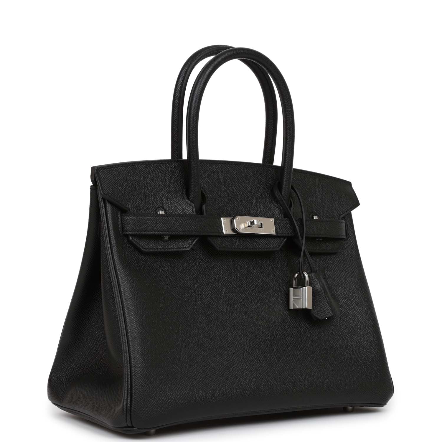 Her Birkin 30 Black Epsom Palladium Hardware