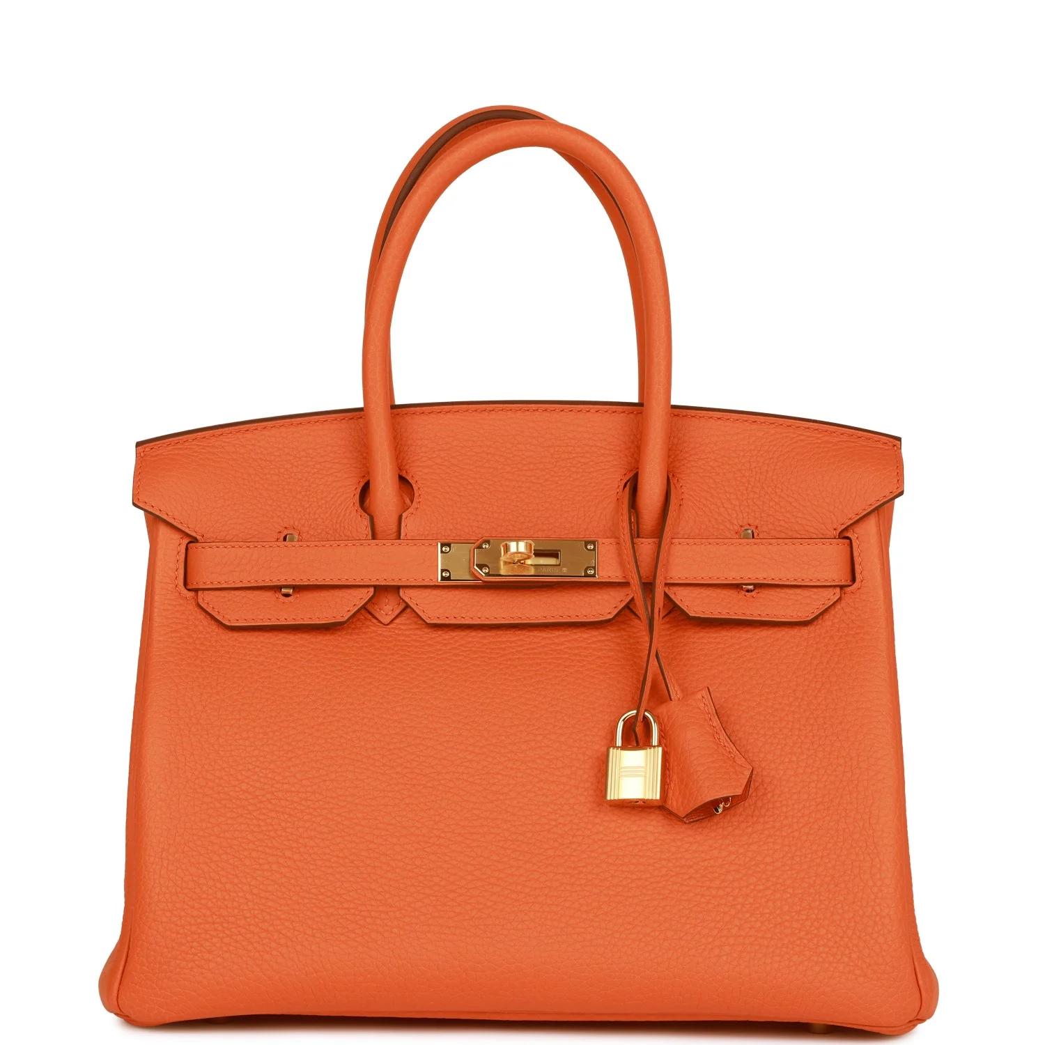 Her Birkin 30 Orange Clemence Gold Hardware