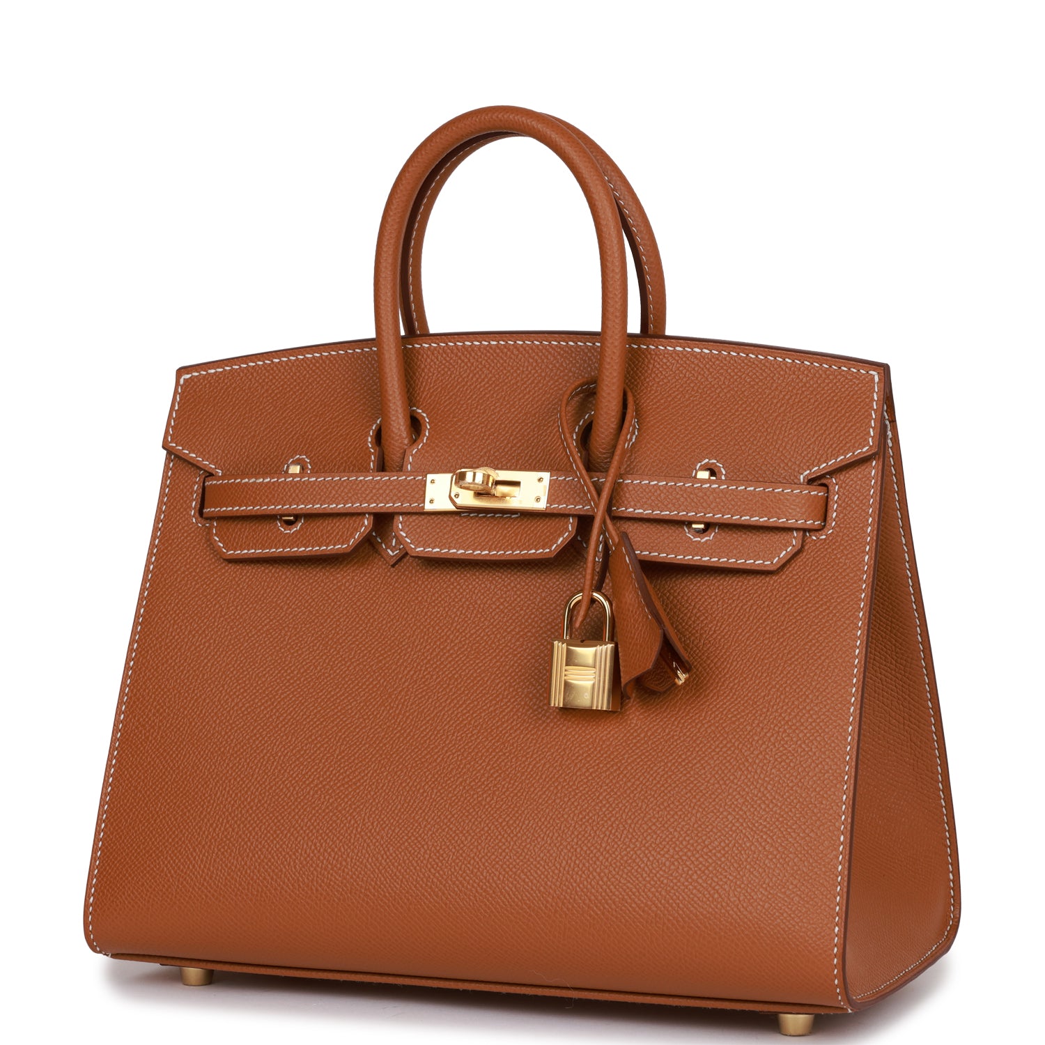 Birkin Sellier 25 Gold Epsom Gold Hardware