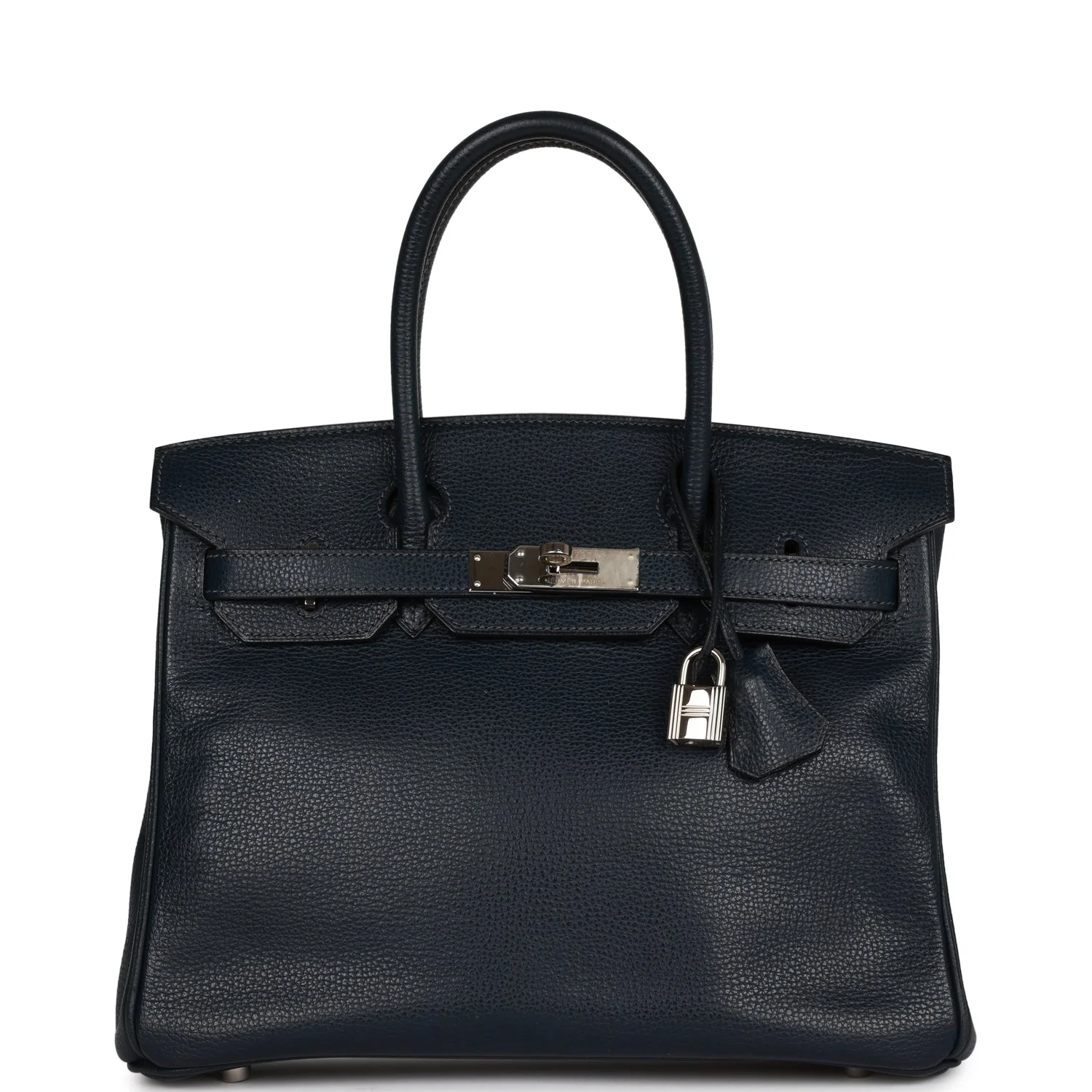 Her Birkin 30 Bleu Indigo Vache Liegee Palladium Hardware
