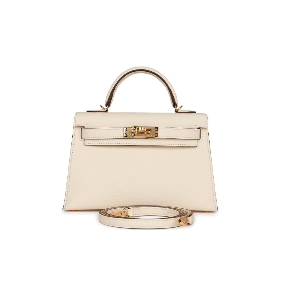 Her Kelly Sellier 20 Nata Epsom Gold Hardware