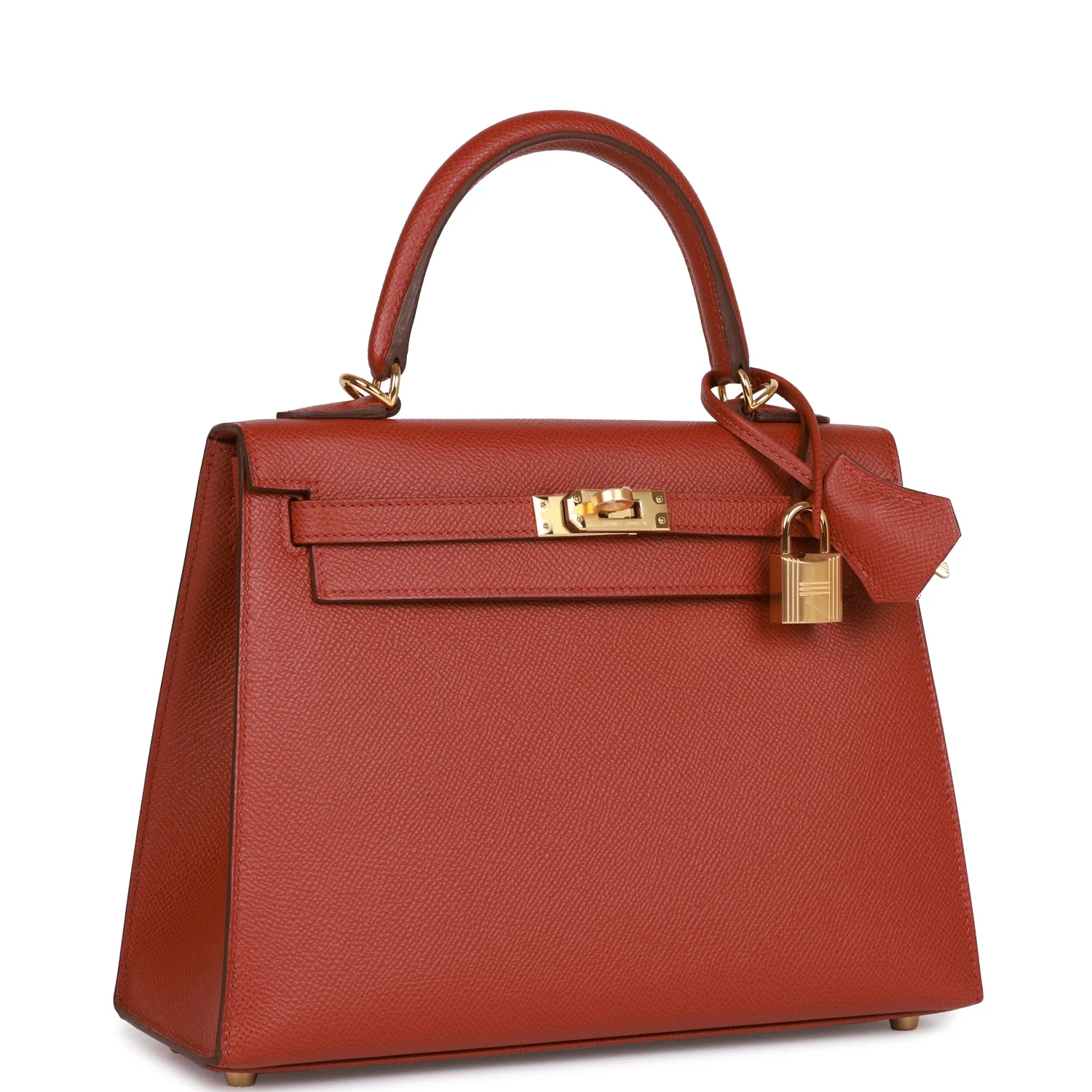 Her Kelly Sellier 25 Rouge Venetian Epsom Gold Hardware