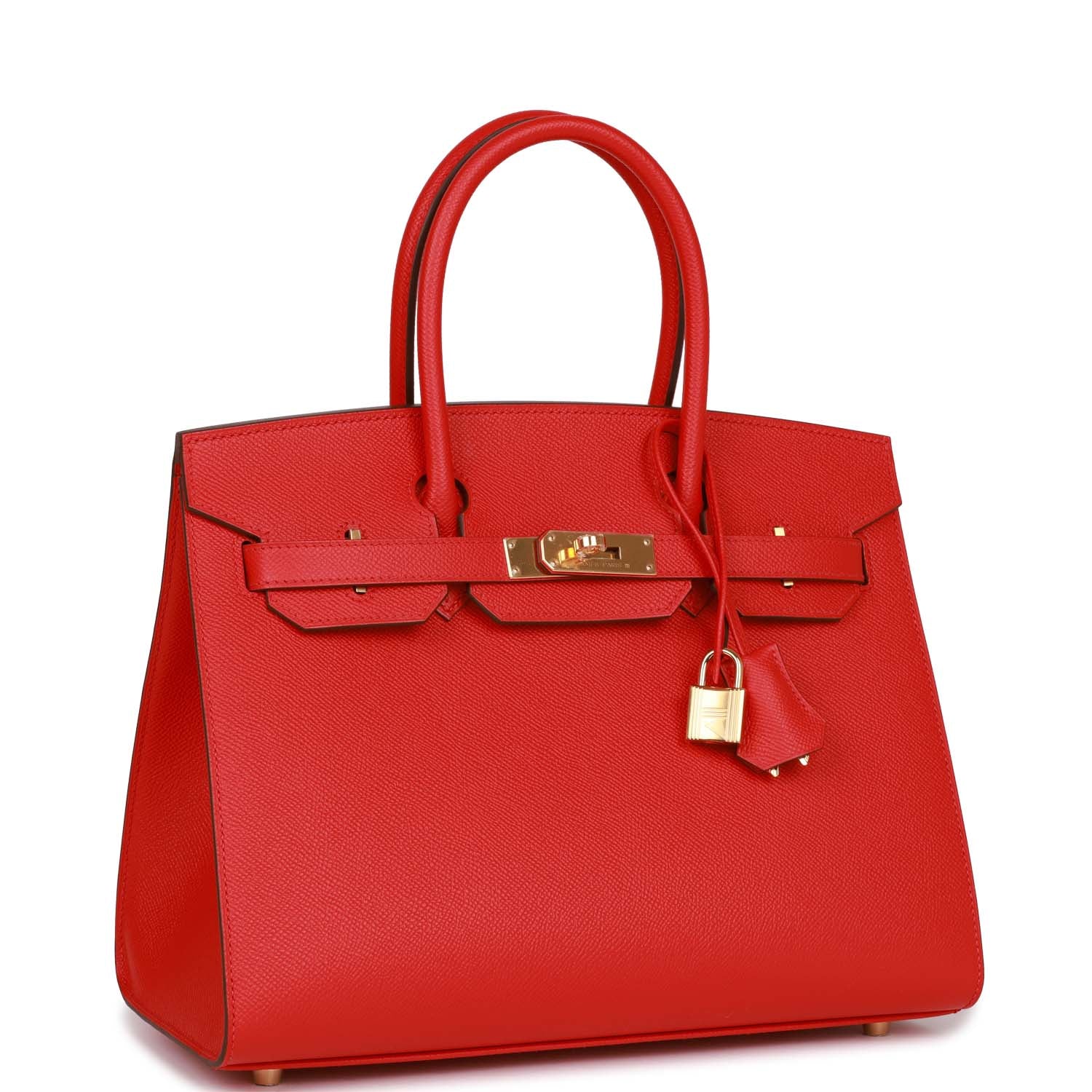 Her Birkin Sellier 30 Rouge Casaque Epsom Gold Hardware