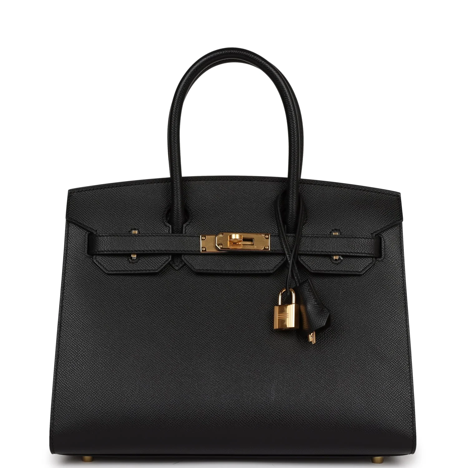 Her Birkin Sellier 30 Black Epsom Gold Hardware