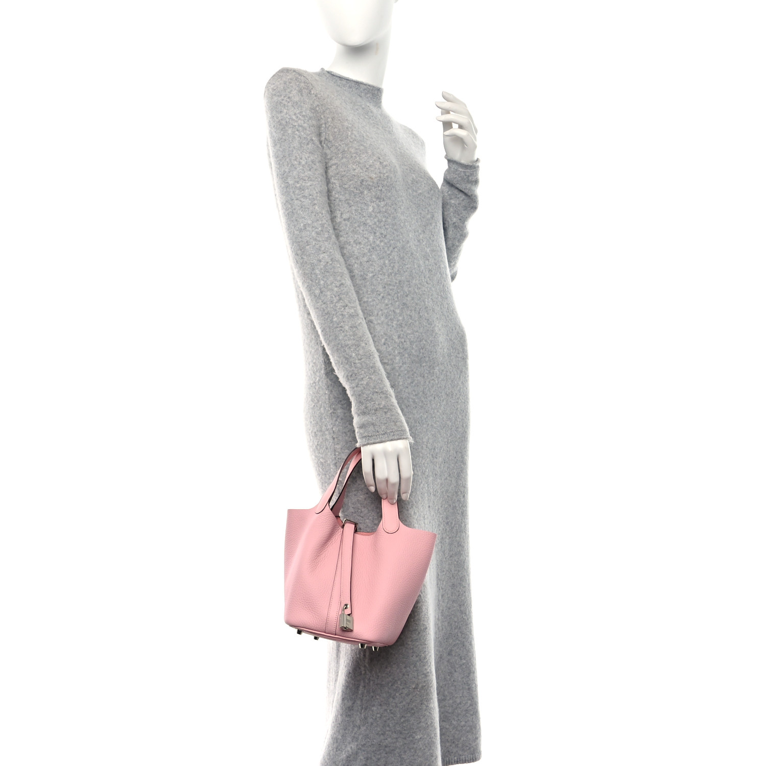 Taurillon Clemence Picotin Lock 18 PM Rose Sakura