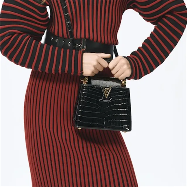 Crocodilian Leather-Capucines N93163