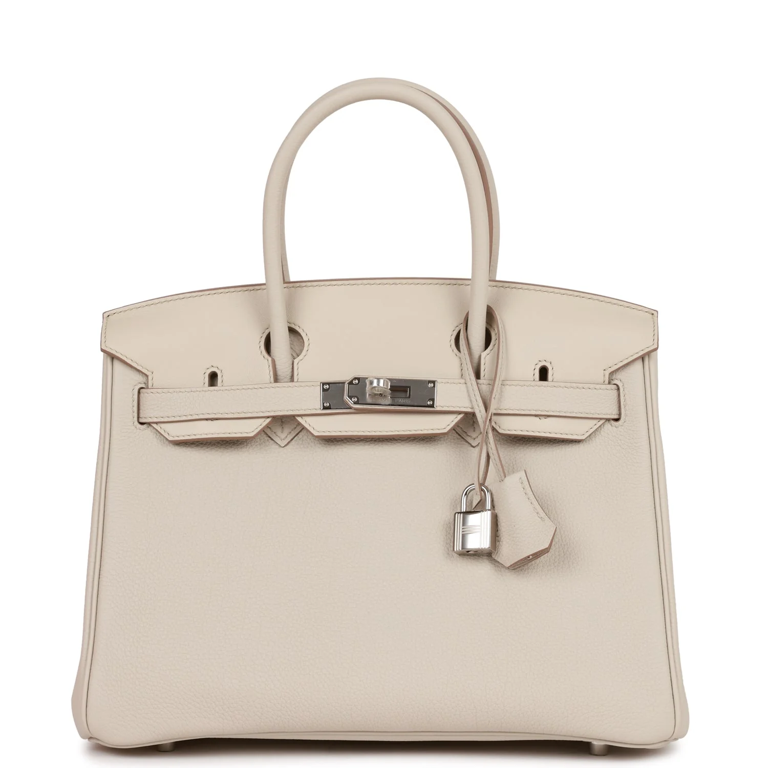 Her 3 En 1 Birkin 30 Beton Togo and Swift Palladium Hardware