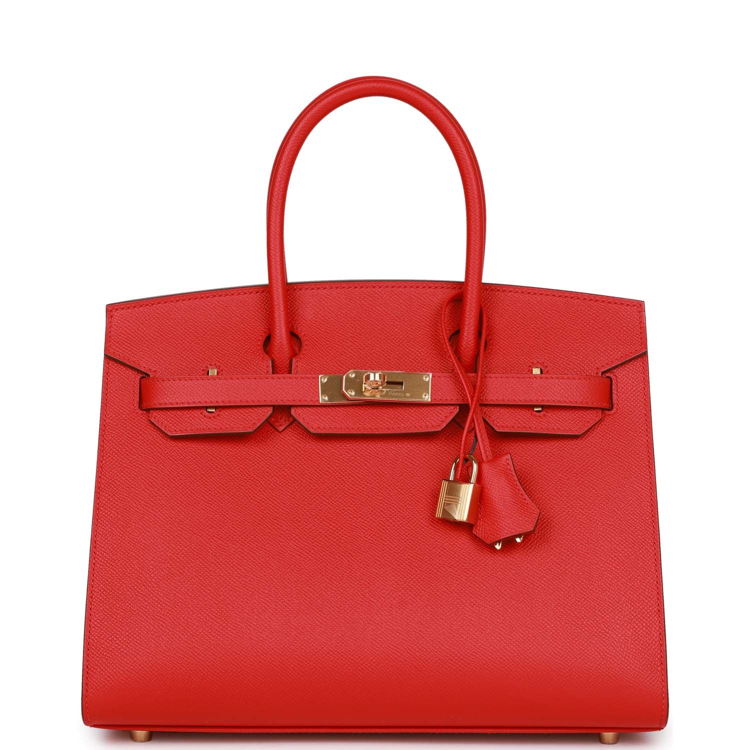 Her Birkin Sellier 30 Rouge Casaque Epsom Gold Hardware