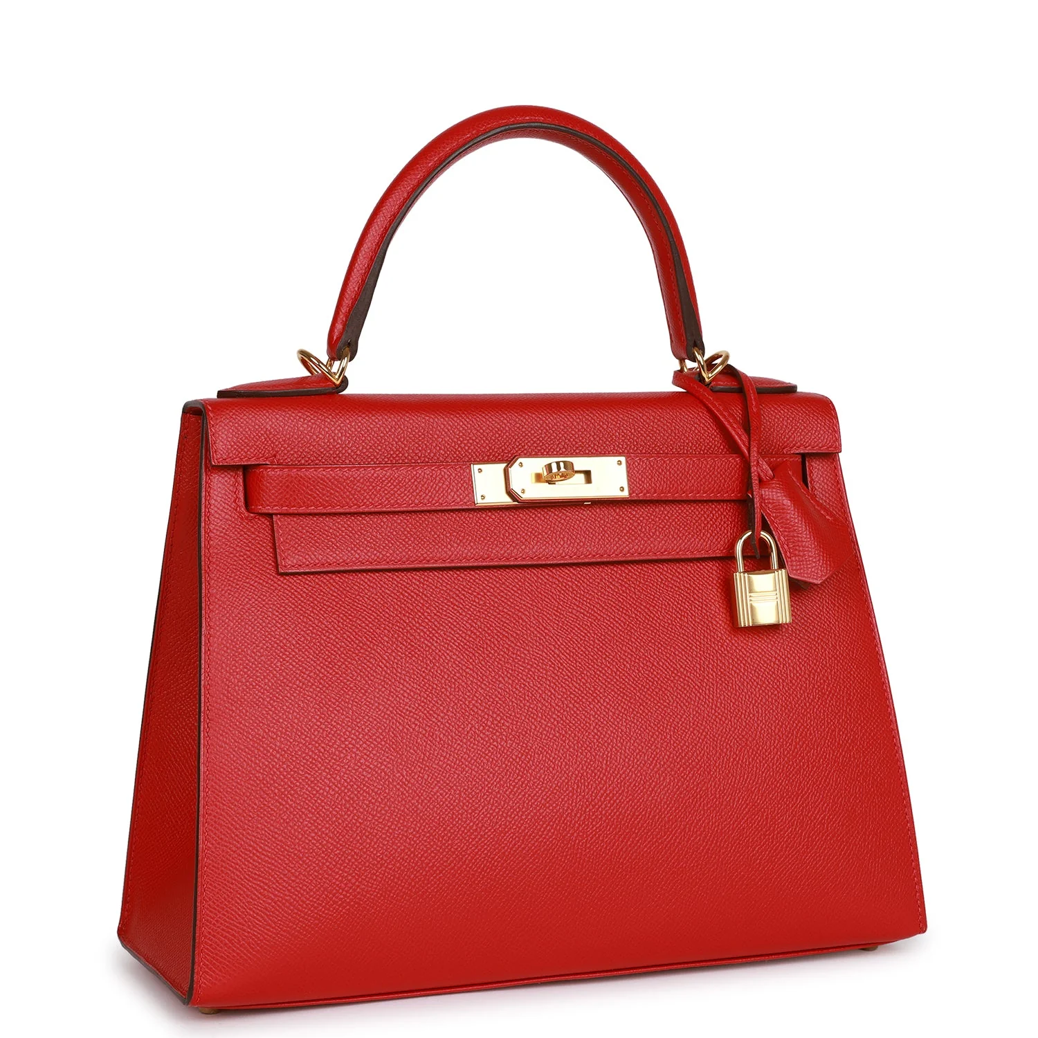 Her Kelly Sellier 28 Rouge Casaque Epsom Gold Hardware