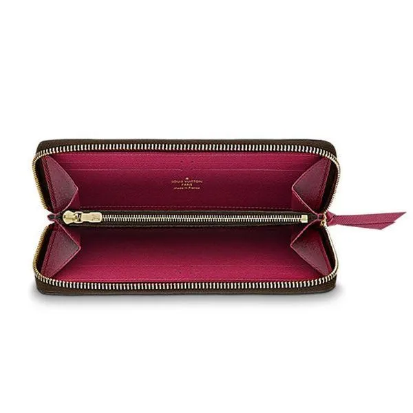 Monogram Canvas Clemence Wallet Fuchsia M60742