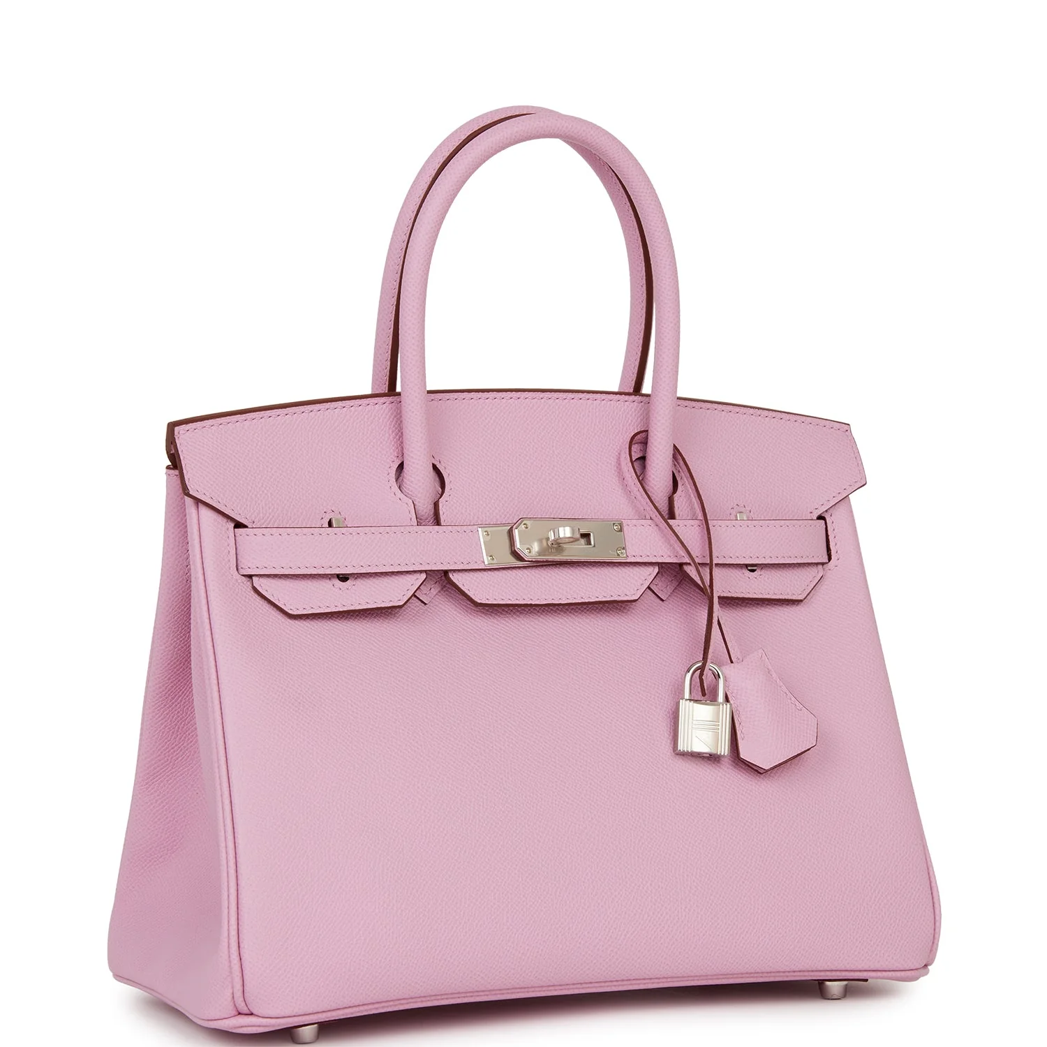 Her Birkin 30 Mauve Sylvestre Epsom Palladium Hardware