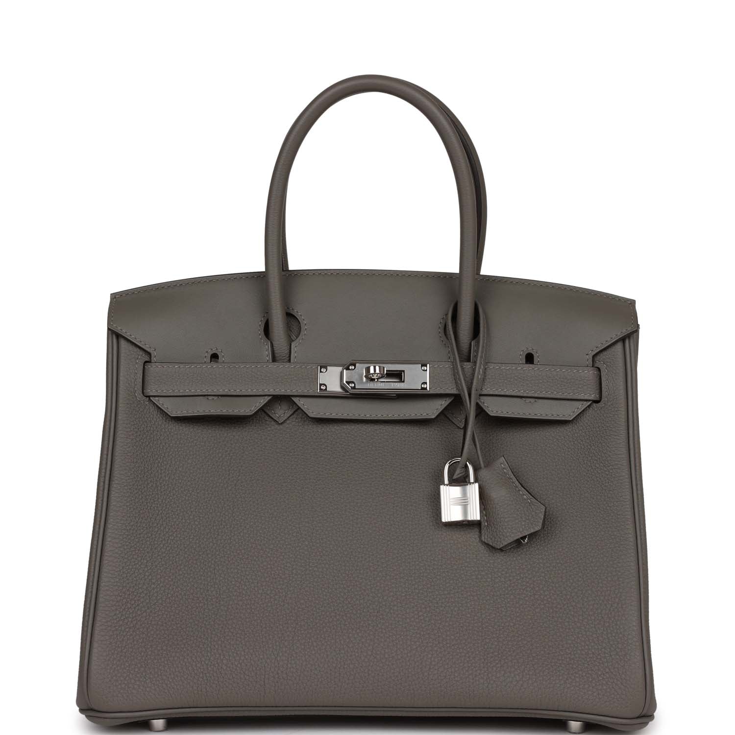 Her 3 En 1 Birkin 30 Gris Meyer Togo and Swift Palladium Hardware