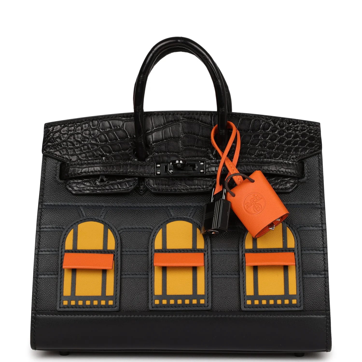 Her Sac Faubourg Birkin 20 So Black Matte Alligator Black Hardware
