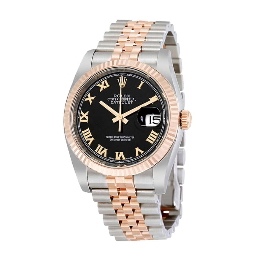 Rolex Datejust Black Roman Replica