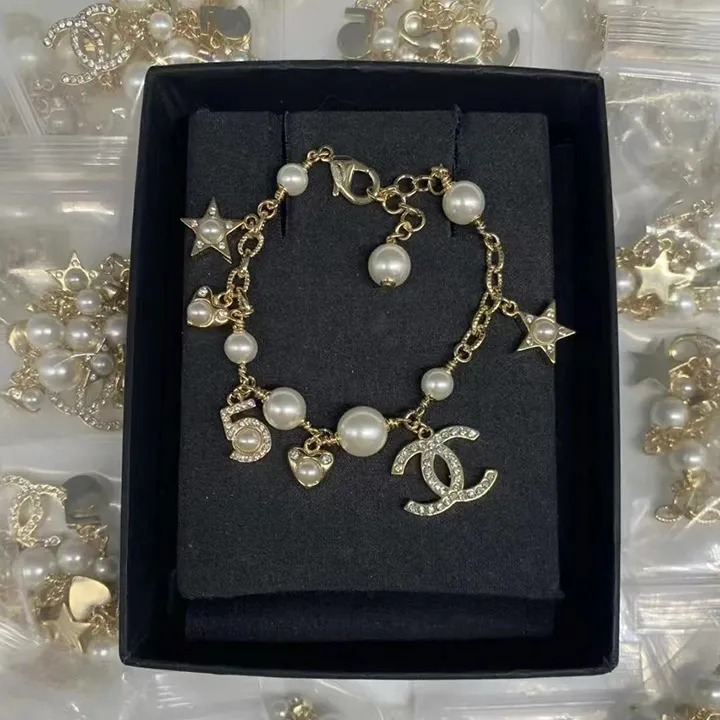 Pentagram Double C Pearl Bracelet
