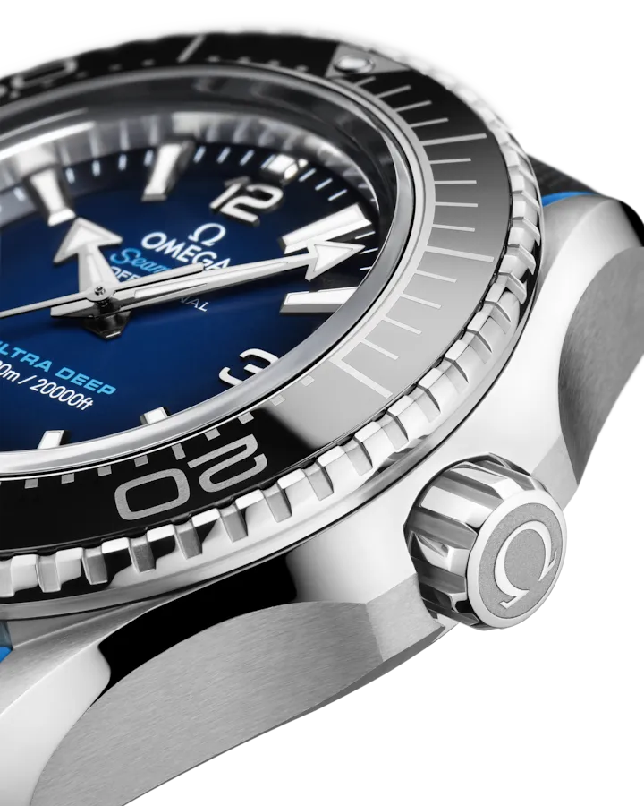 OMEGA SEAMASTER PLANET OCEAN 6000M 45.5 MM, O‑MEGASTEEL ON RUBBER STRAP
