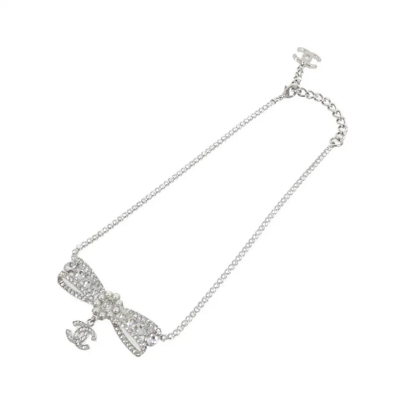 Crystal Bow Necklace Choker 23-24FW