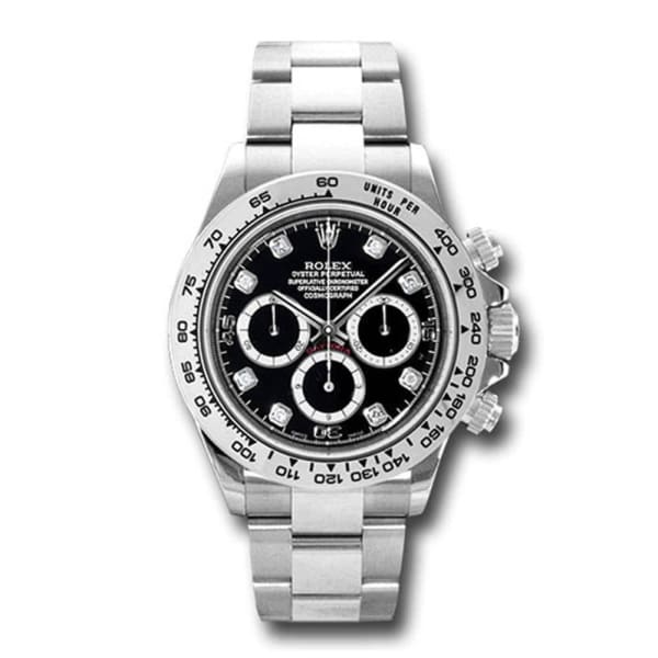 Rolex Cosmograph Daytona 18k White Gold, Black Dial, Oyster bracelet 116509-0055