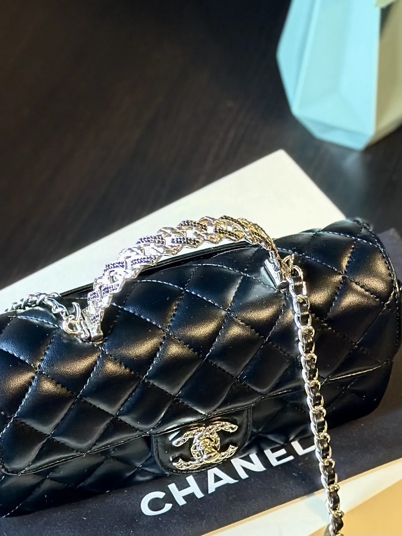 Lambskin Quilted Mini Rectangular Flap Bag